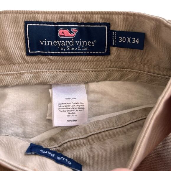 Vineyard Vines By Shep & Ian Men’s Club Pants Chino Size 30 X 34 - Picture 6 of 6